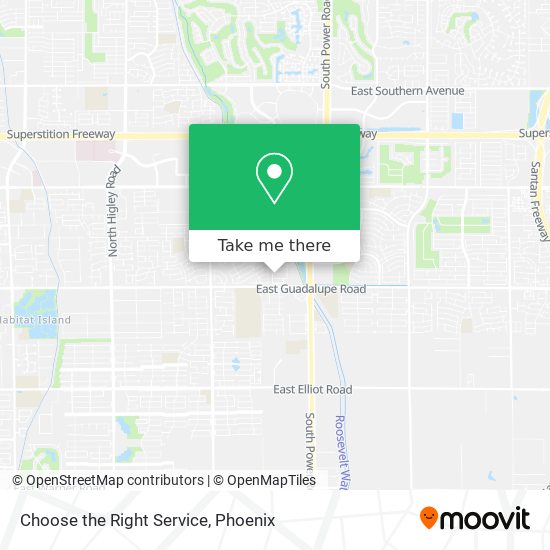 Choose the Right Service map