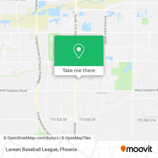 Laveen Baseball League map