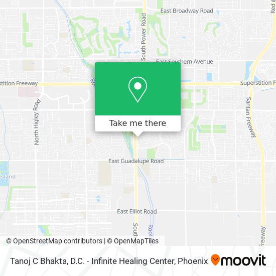 Mapa de Tanoj C Bhakta, D.C. - Infinite Healing Center