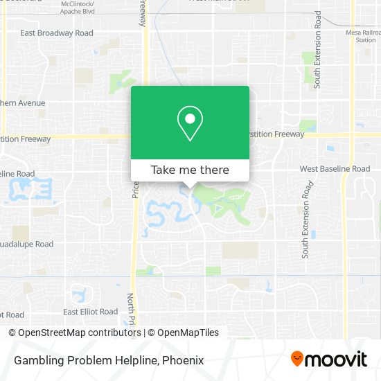 Gambling Problem Helpline map