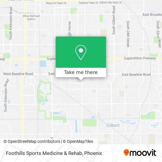 Foothills Sports Medicine & Rehab map