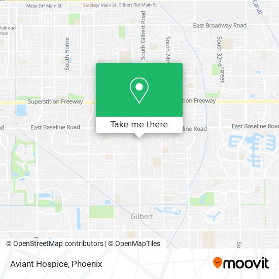 Aviant Hospice map