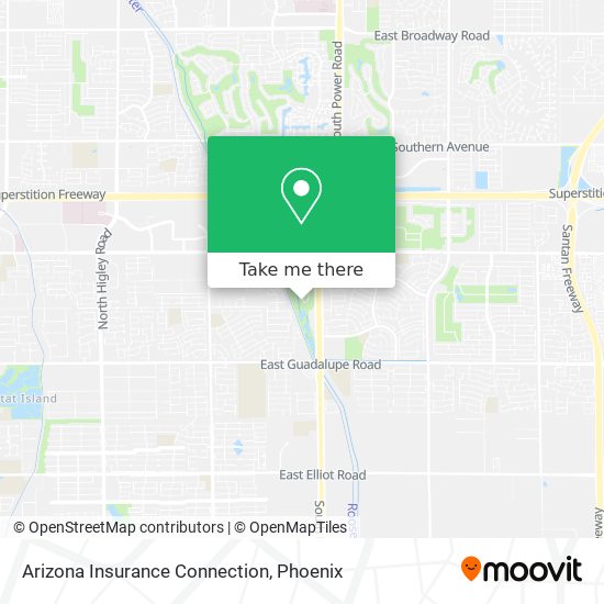 Arizona Insurance Connection map