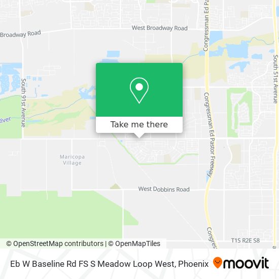 Eb W Baseline Rd FS S Meadow Loop West map