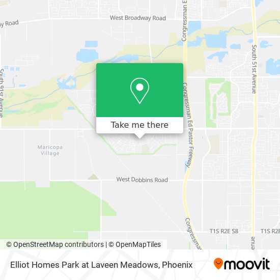 Elliot Homes Park at Laveen Meadows map