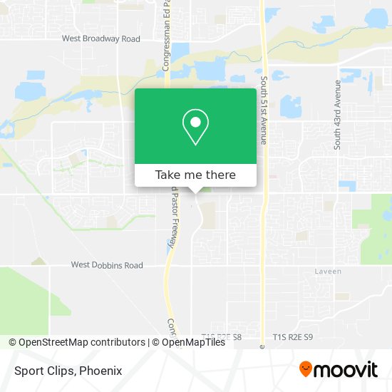 Sport Clips map