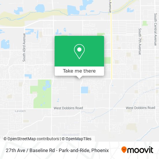 27th Ave / Baseline Rd - Park-and-Ride map