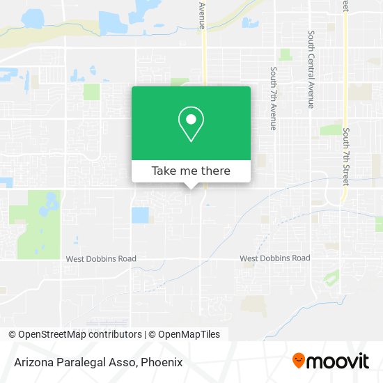 Mapa de Arizona Paralegal Asso