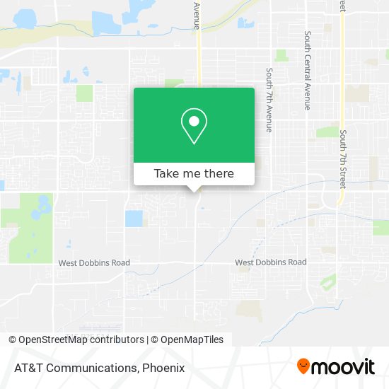 AT&T Communications map