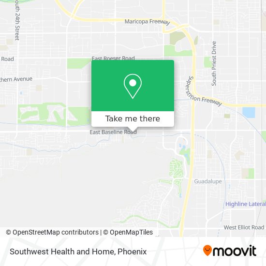 Mapa de Southwest Health and Home
