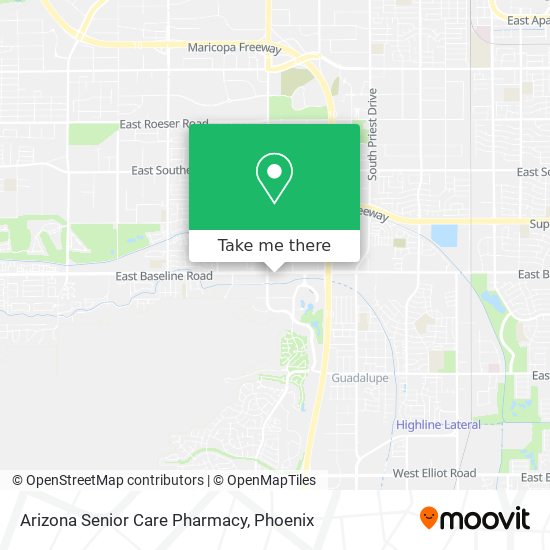 Arizona Senior Care Pharmacy map