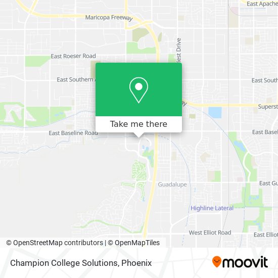 Champion College Solutions map