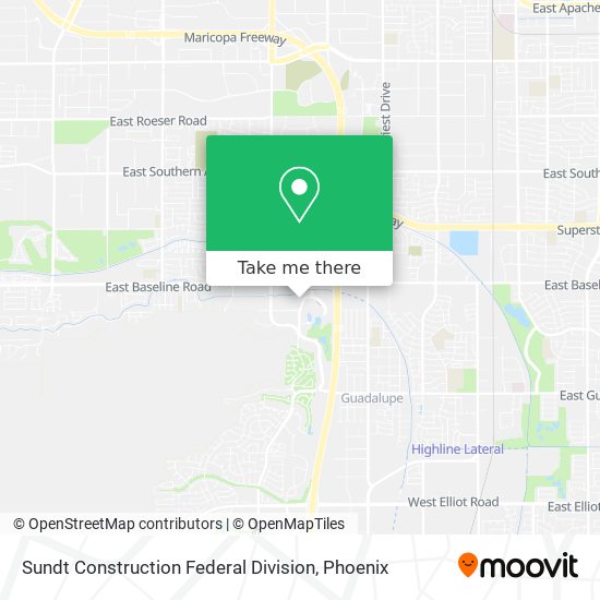 Mapa de Sundt Construction Federal Division