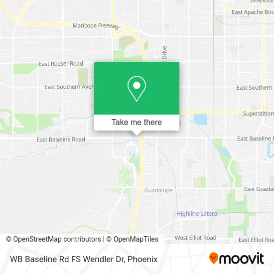 WB Baseline Rd FS Wendler Dr map