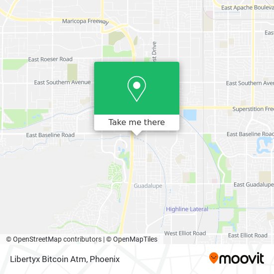 Mapa de Libertyx Bitcoin Atm