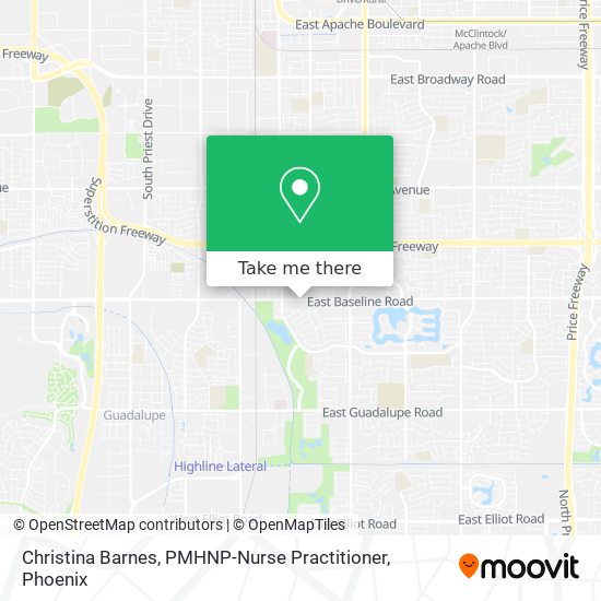 Christina Barnes, PMHNP-Nurse Practitioner map