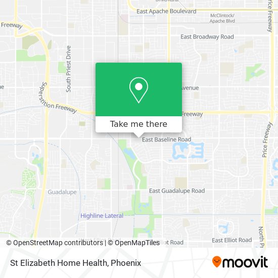 St Elizabeth Home Health map