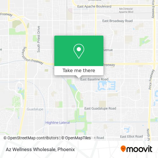 Az Wellness Wholesale map