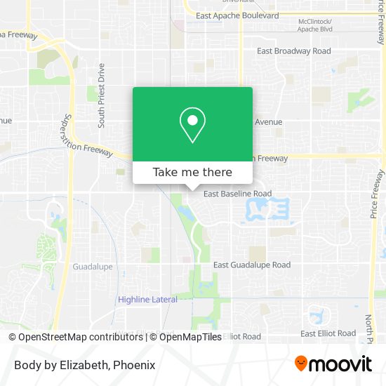 Body by Elizabeth map