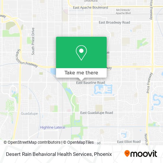 Desert Rain Behavioral Health Services map