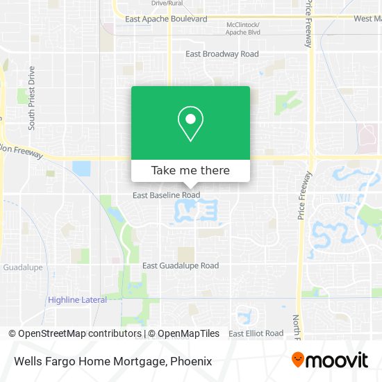 Mapa de Wells Fargo Home Mortgage