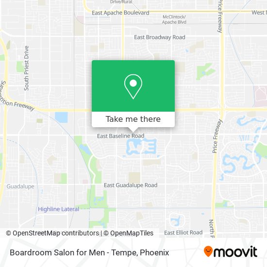 Boardroom Salon for Men - Tempe map