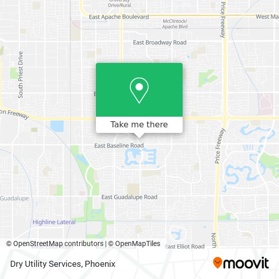 Dry Utility Services map