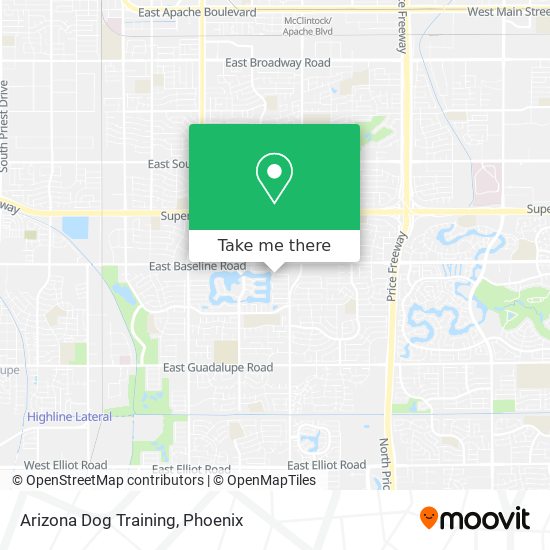 Mapa de Arizona Dog Training