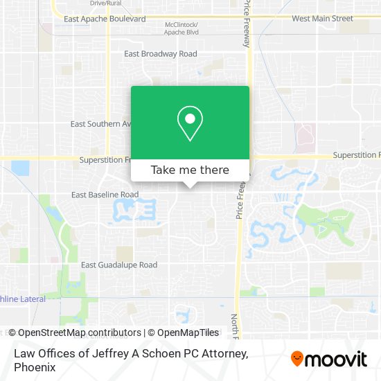 Law Offices of Jeffrey A Schoen PC Attorney map