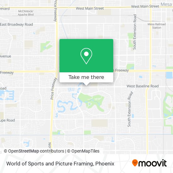 Mapa de World of Sports and Picture Framing