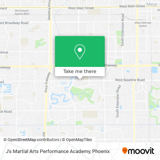 Mapa de J's Martial Arts Performance Academy