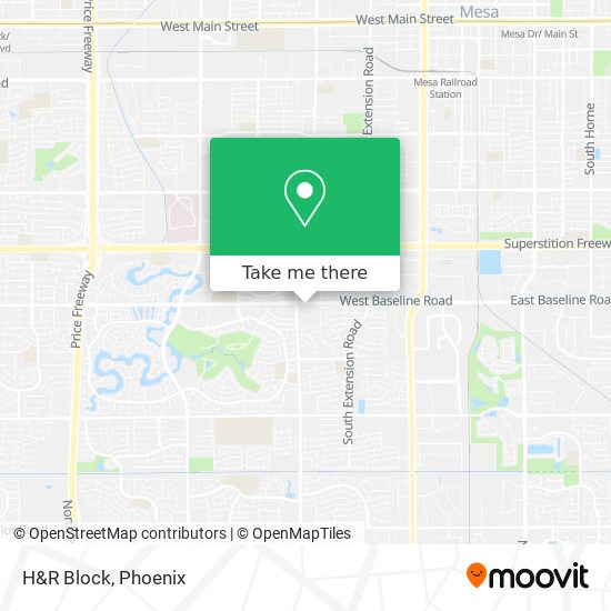 H&R Block map