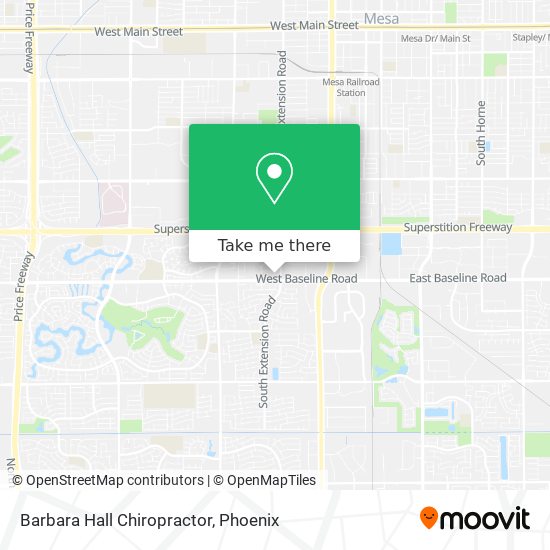 Barbara Hall Chiropractor map