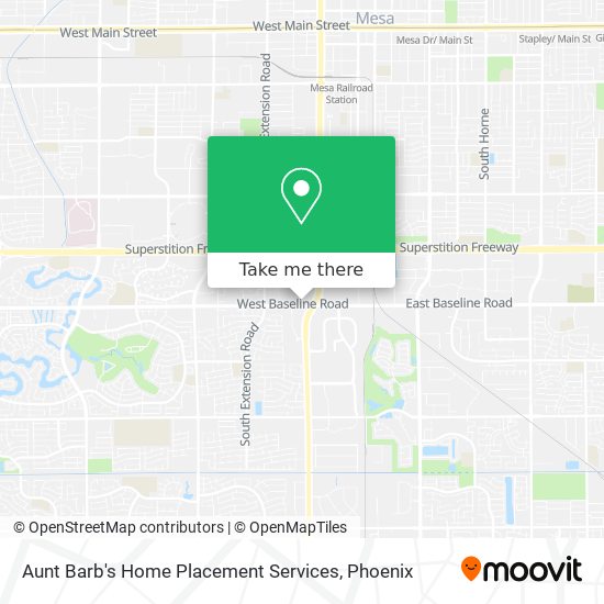 Mapa de Aunt Barb's Home Placement Services