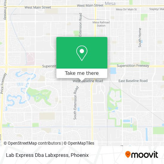 Lab Express Dba Labxpress map