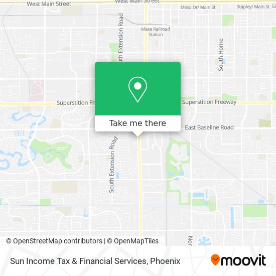 Mapa de Sun Income Tax & Financial Services