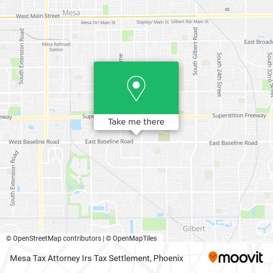 Mapa de Mesa Tax Attorney Irs Tax Settlement