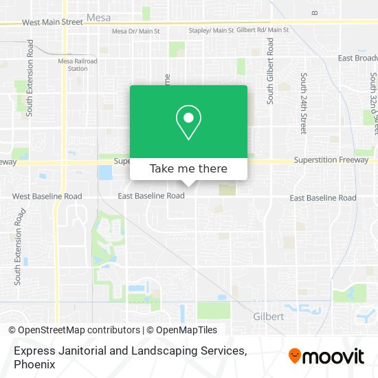 Mapa de Express Janitorial and Landscaping Services