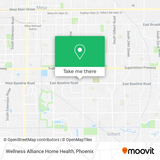 Mapa de Wellness Alliance Home Health