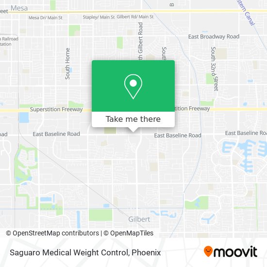 Saguaro Medical Weight Control map