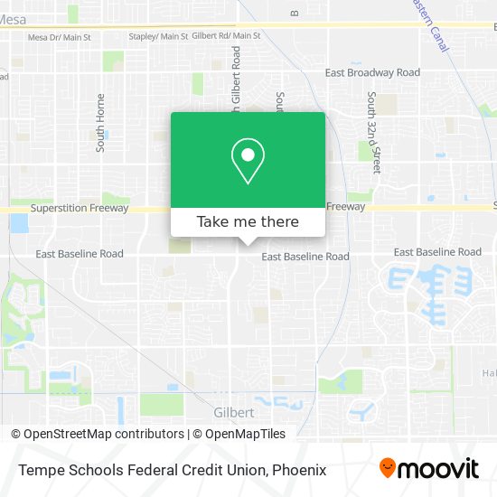 Tempe Schools Federal Credit Union map