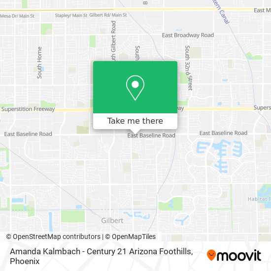 Amanda Kalmbach - Century 21 Arizona Foothills map