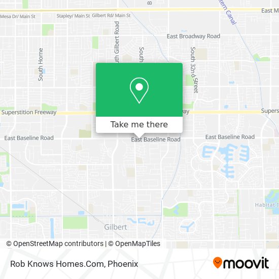 Rob Knows Homes.Com map