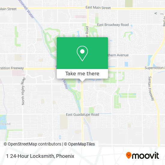 1 24-Hour Locksmith map