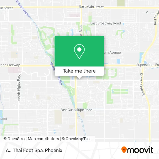 AJ Thai Foot Spa map
