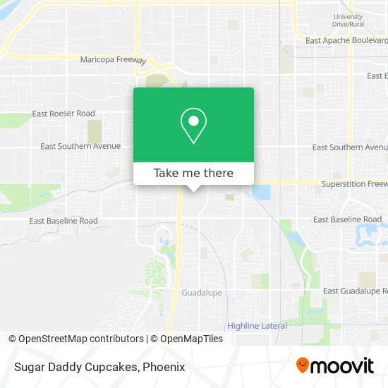 Sugar Daddy Cupcakes map