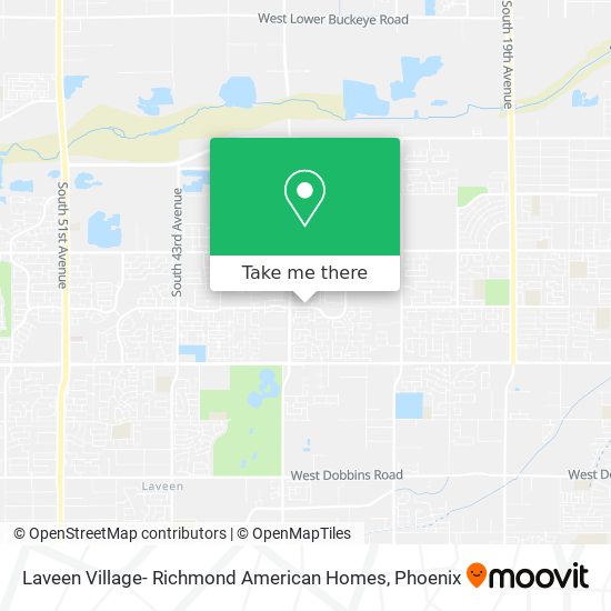 Laveen Village- Richmond American Homes map