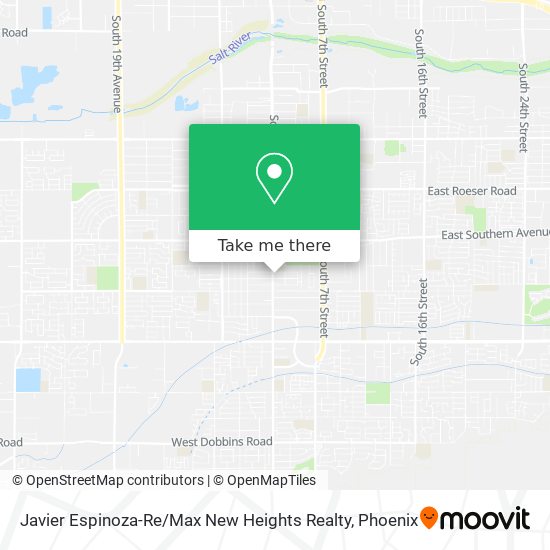 Mapa de Javier Espinoza-Re / Max New Heights Realty