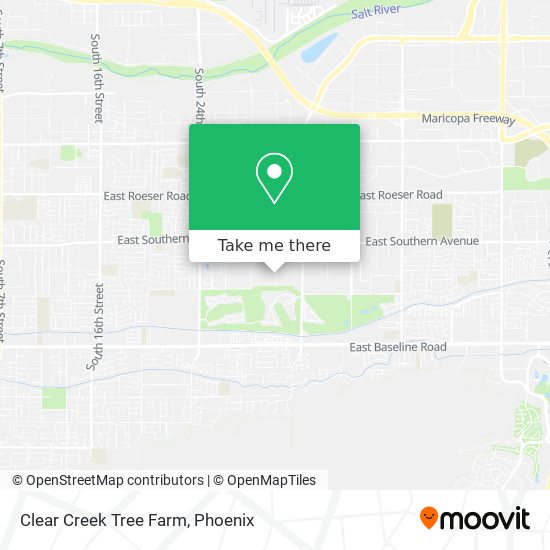 Mapa de Clear Creek Tree Farm