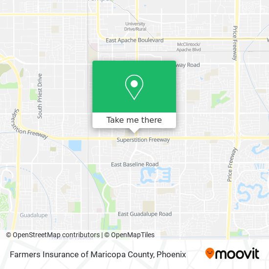 Farmers Insurance of Maricopa County map